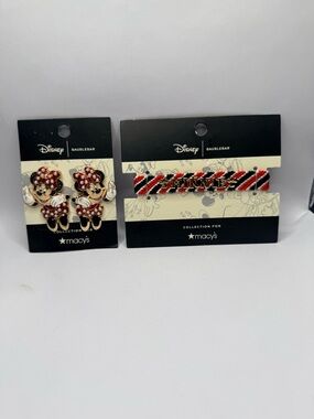 BaubleBar Minnie Mouse Stud Earrings and Bracelet bundle